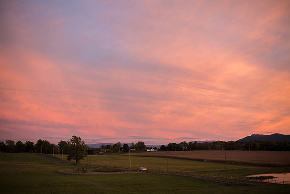 Monday evening skies